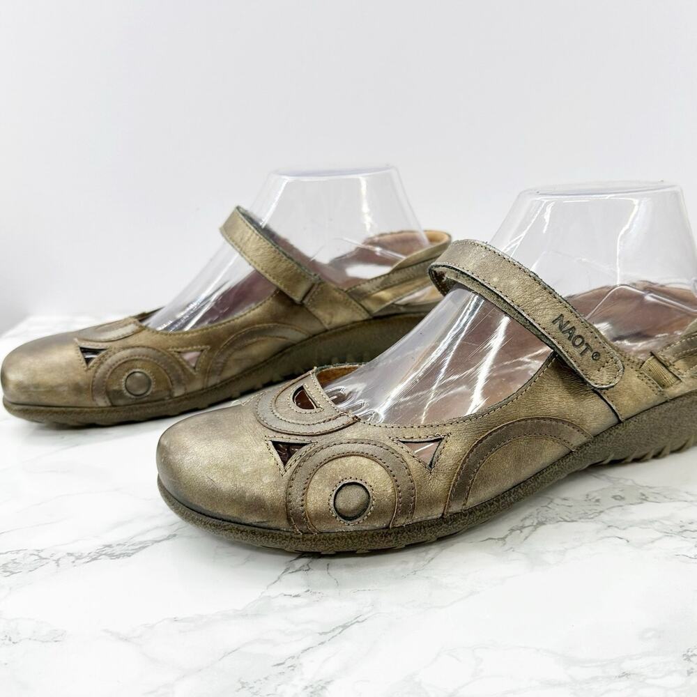 Naot Rongo Mary Jane Slingback Koru Brass Womens 10 EU 41